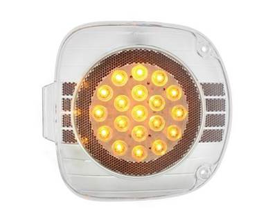 Freightliner Century Class Front Turn Signal Light, 22 Amber LED, Clear Lens