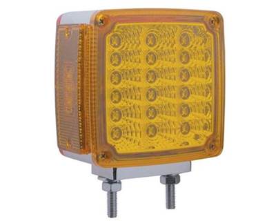 Universal Right Square Double Face 39 LED Turn Signal, Amber Lens