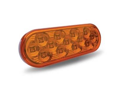 Universal Amber LED Oval Turn Signal & Marker Mirror Light (13 Diodes)
