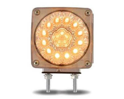 Universal Left LED Double Face Square Fender Turn Signal & Marker Light, 38 Diodes