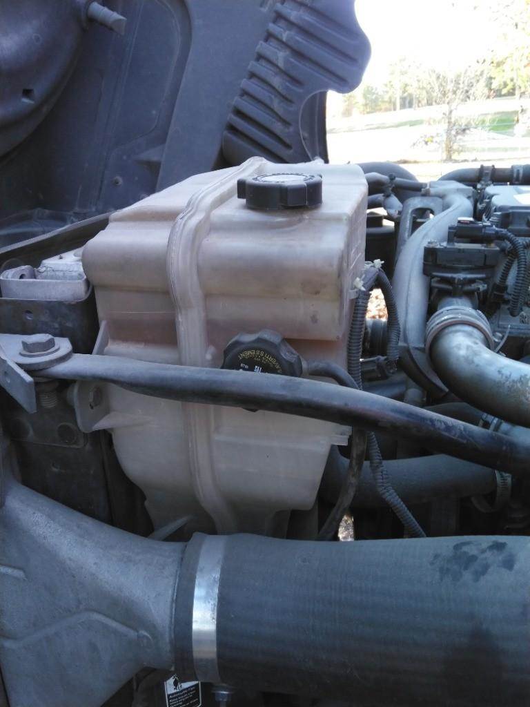 2012 Freightliner Cascadia 125 Radiator Overflow Bottle / Surge Tank