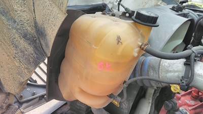 International MV Left Radiator Overflow Bottle / Surge Tank