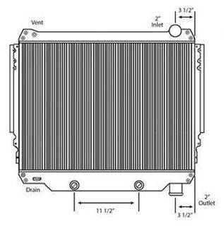 Ford F-700 Radiator for a Ford F700