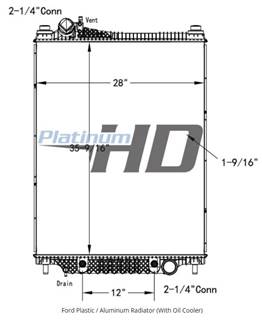 Ford F-750 Radiator for a Ford F750SD (SUPER DUTY)