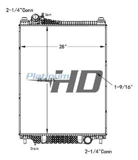 Ford F-750 Radiator for a Ford F750SD (SUPER DUTY)