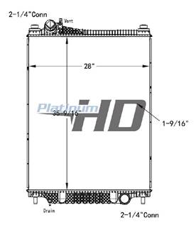 Ford F-750 Radiator for a Ford F750SD (SUPER DUTY)