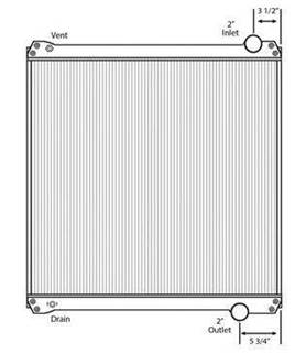 Ford F-800 Radiator for a Ford F800