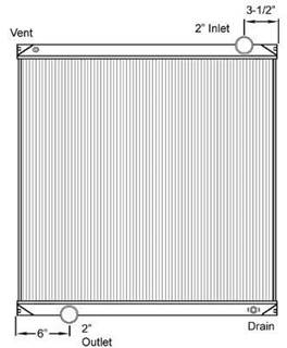 Ford F600 (1999-DOWN) Radiator