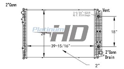 Freightliner 108SD Radiator