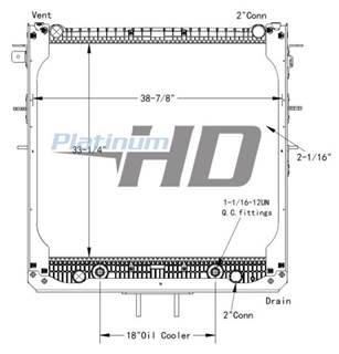 Freightliner 114SD Radiator