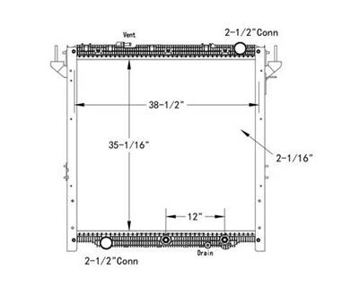 Freightliner Cascadia 126 Radiator