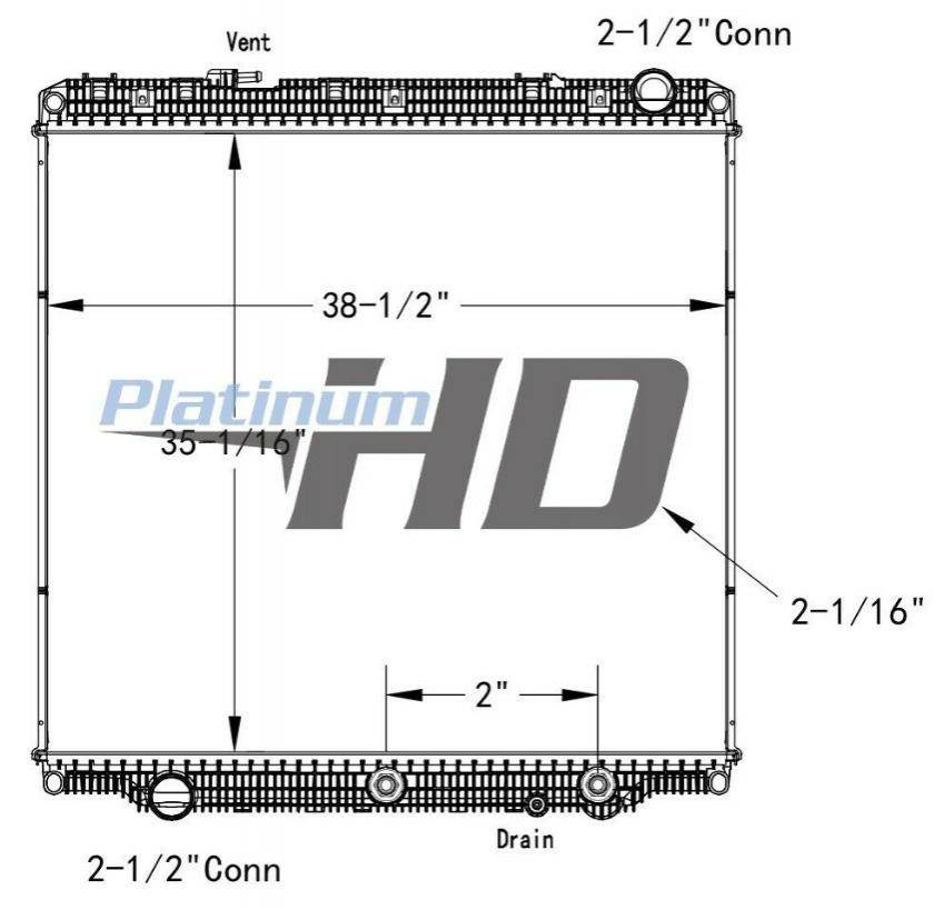 Freightliner Cascadia Radiator For Sale Stockton, CA KEY HDC011225P