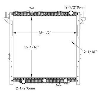 Freightliner Cascadia Radiator