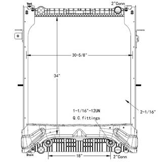 Freightliner M2 106 Radiator