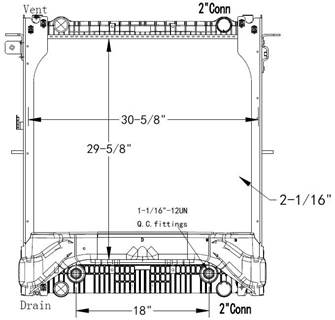 Freightliner M2 106 Radiator