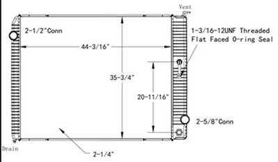 International 7400 Radiator