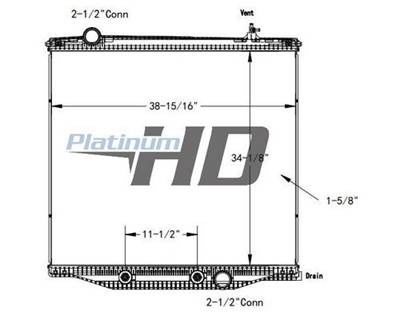 International LT Radiator