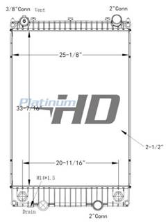 International MV Radiator