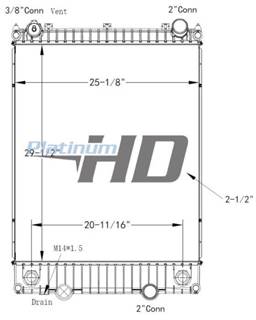 International MV Radiator