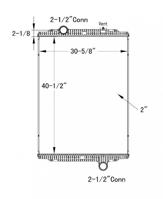Kenworth T660 Radiator For Sale Stockton, CA KEY HDC010492PA