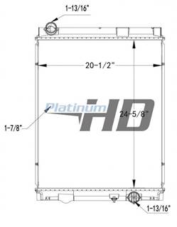 Mitsubishi Fuso FE-HD Radiator for a Keystone HDC010266