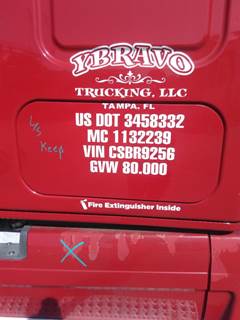 Freightliner Cascadia 125 Left Sleeper Door