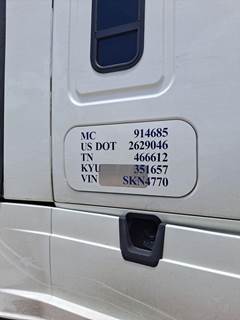 Freightliner Cascadia 126 Left Sleeper Door for a Freightliner CASCADIA 116