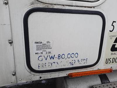 Freightliner Columbia 112 Right Sleeper Door