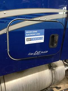 Kenworth T680 Left Sleeper Door