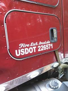 Kenworth T680 Left Sleeper Door