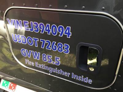 Kenworth T680 Left Sleeper Door