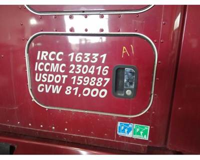 Kenworth T680 Left Sleeper Door