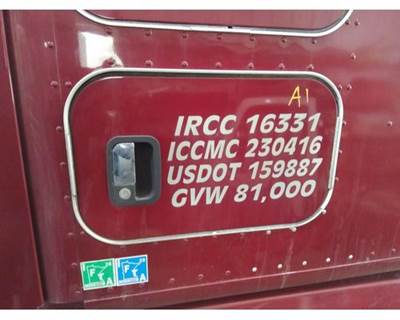 Kenworth T680 Right Sleeper Door