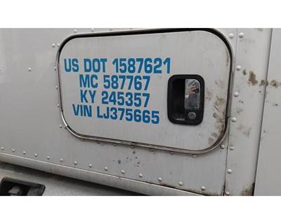 Kenworth T680 Left Sleeper Door