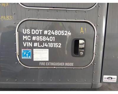 Kenworth T680 Left Sleeper Door
