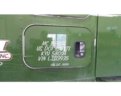 Kenworth T680 Left Sleeper Door