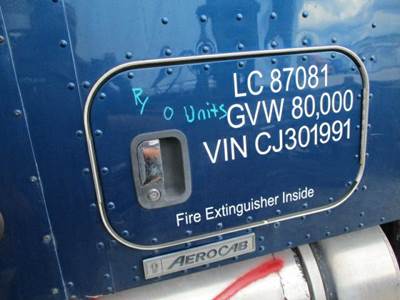 Kenworth T660 Right Sleeper Door
