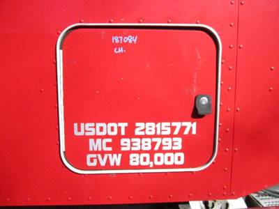 Peterbilt 386 Left Sleeper Door