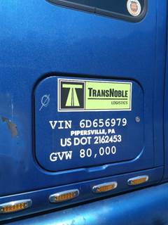 Peterbilt 387 Left Sleeper Door