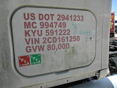 Peterbilt 587 Left Sleeper Door