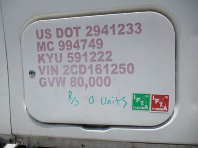 Peterbilt 587 Right Sleeper Door