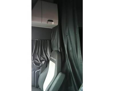 Used 2020 Freightliner Cascadia 126 Sleeper Curtain Set, Leather, Dark Gray