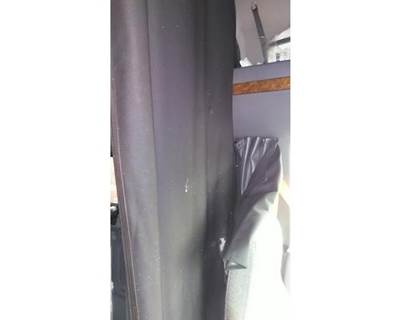 Used 2019 International LT Set of 4 Sleeper Curtains, Dark Grey Leather/Black Vinyl