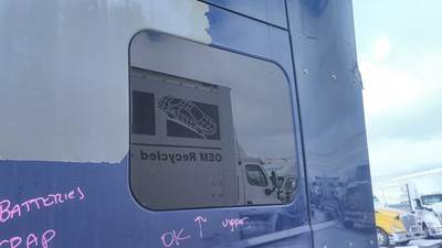 International LT Left Sleeper Window