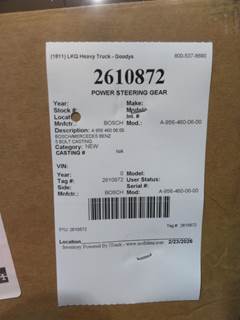 Bosch A-956-460-06-00 Steering Gear / Rack
