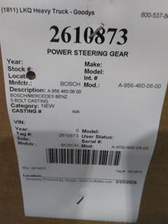 Bosch A-956-460-06-00 Steering Gear / Rack