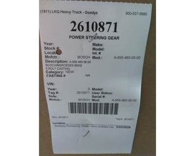Bosch A-956-460-06-00 Steering Gear / Rack