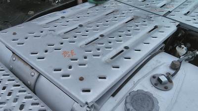 Mack Pinnacle CXU613 Left Deck (Catwalk) Step for a Mack CXU613