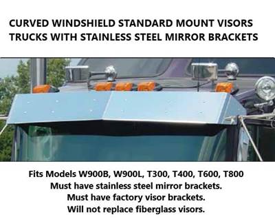 Kenworth T800 Exterior Sun Visor