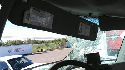 Freightliner M2 106 Left Interior Sun Visor